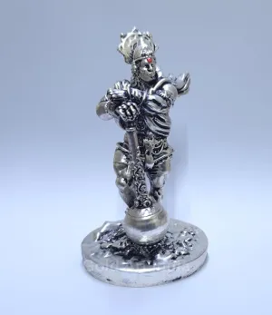 Silver Antique Finish,Hanuman Idol for car Dashboard | Hanuman ji Murti for Gift (Pack of 1)