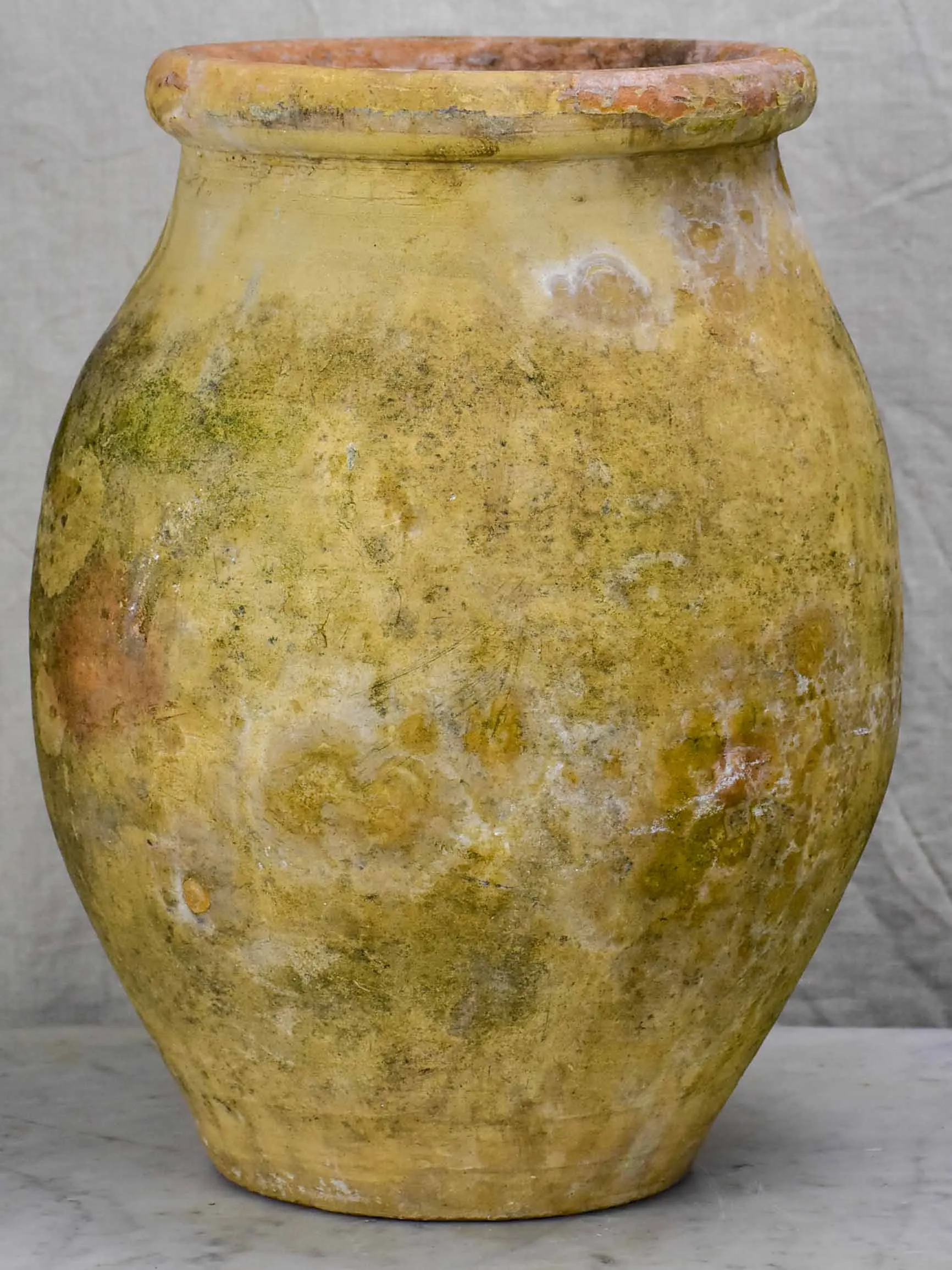 Small 19th Century French olive jar from Biot