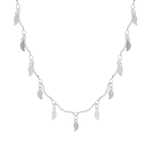 Small Fragrant Korean Style Geometric Chain Necklace - Titanium Steel Jewelry