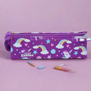 Smily Kiddos Tray Pencil Case Rainbow Unicorn Theme Purple