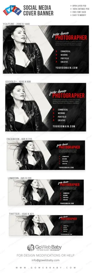 Social Media Cover Banner - Creative Photography For Website Marketing
