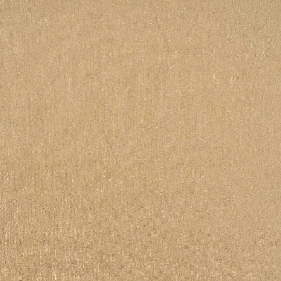 Soft Camel Plain Italian Pure Linen