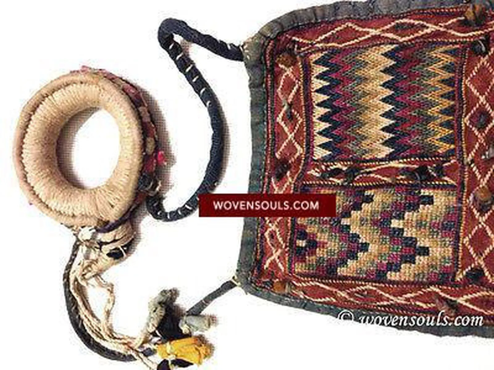 SOLD ANTIQUE  TEXTILE WITH SUPERB COLORS & FINE WEAVING
