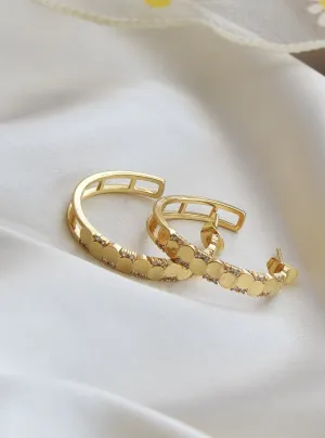 Sparkling Bold Hoop Earrings