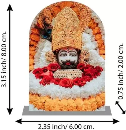SPARKLING Luxury Decorative Showpiece for Home & Car Dashboard Accessory (Khatu Shyam Car Showpiece)