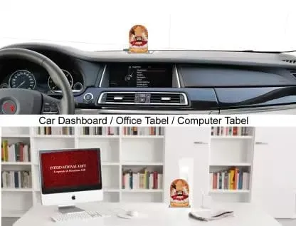 SPARKLING Luxury Decorative Showpiece for Home & Car Dashboard Accessory (Khatu Shyam Car Showpiece)