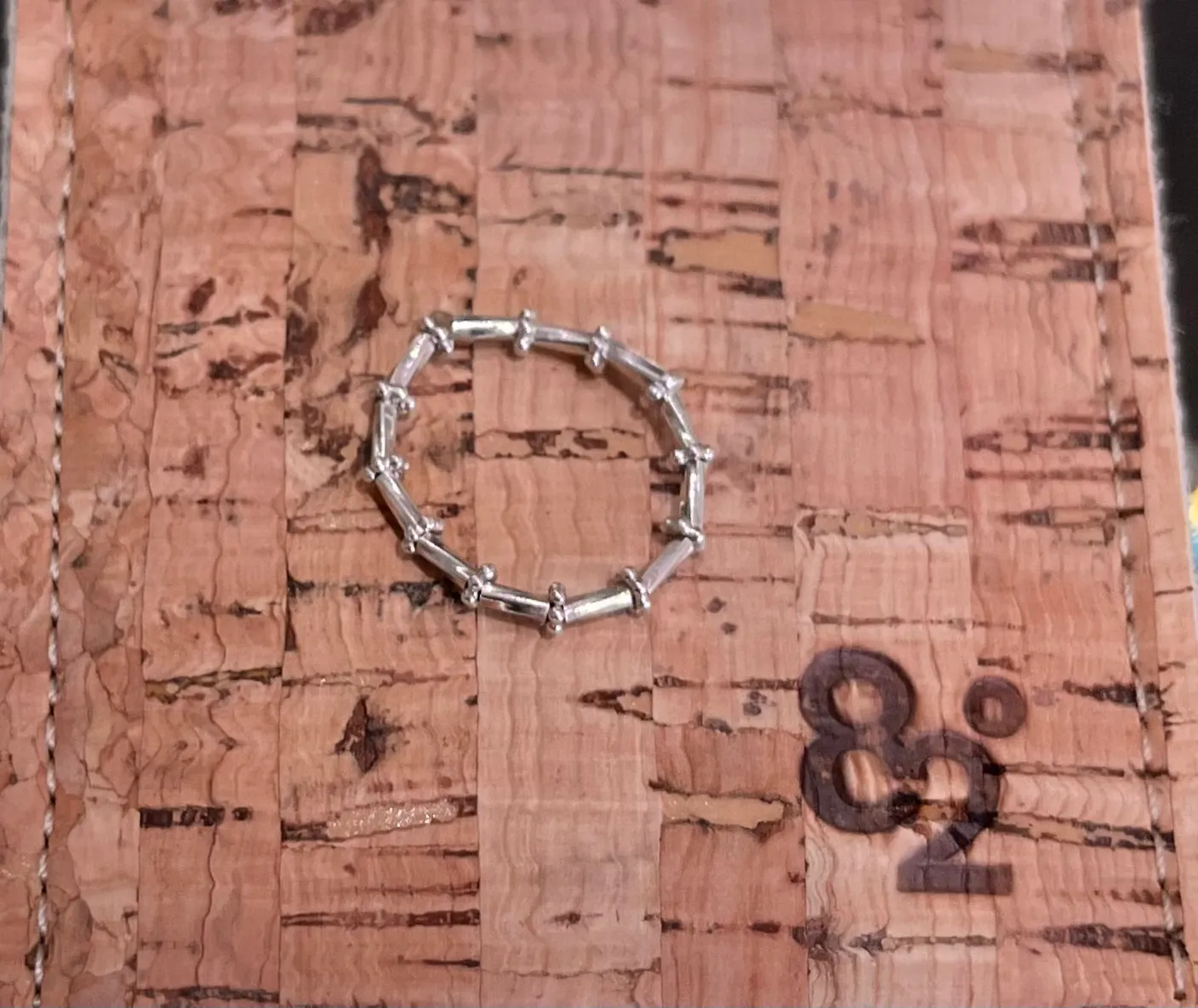Sparkling Silver stretch ring