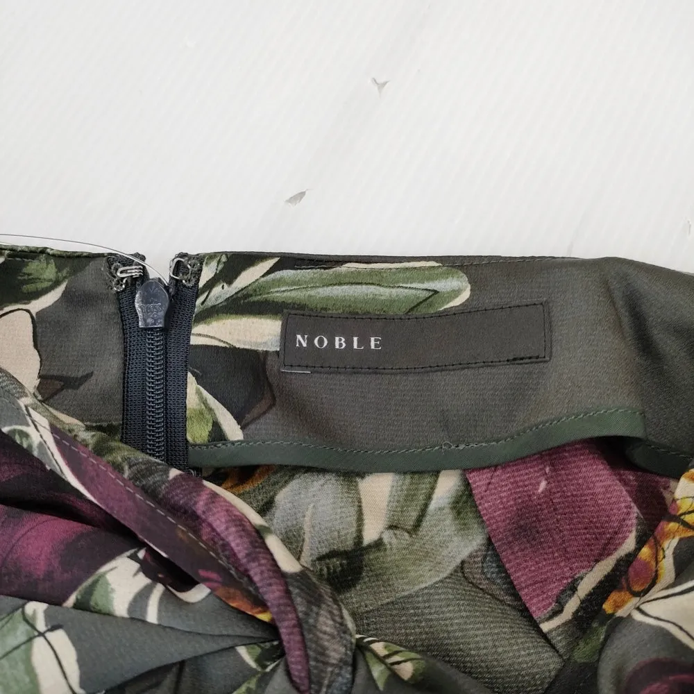 Spick and Span Noble NOBLE スモーキーフラワープリントツイストパンツ 定価22000円 24SS グレー スピック＆スパン ノーブル【中古】4-1129M♪