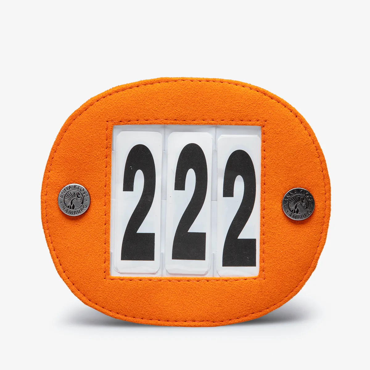 Starting Number Orange with Gun Metal buttons