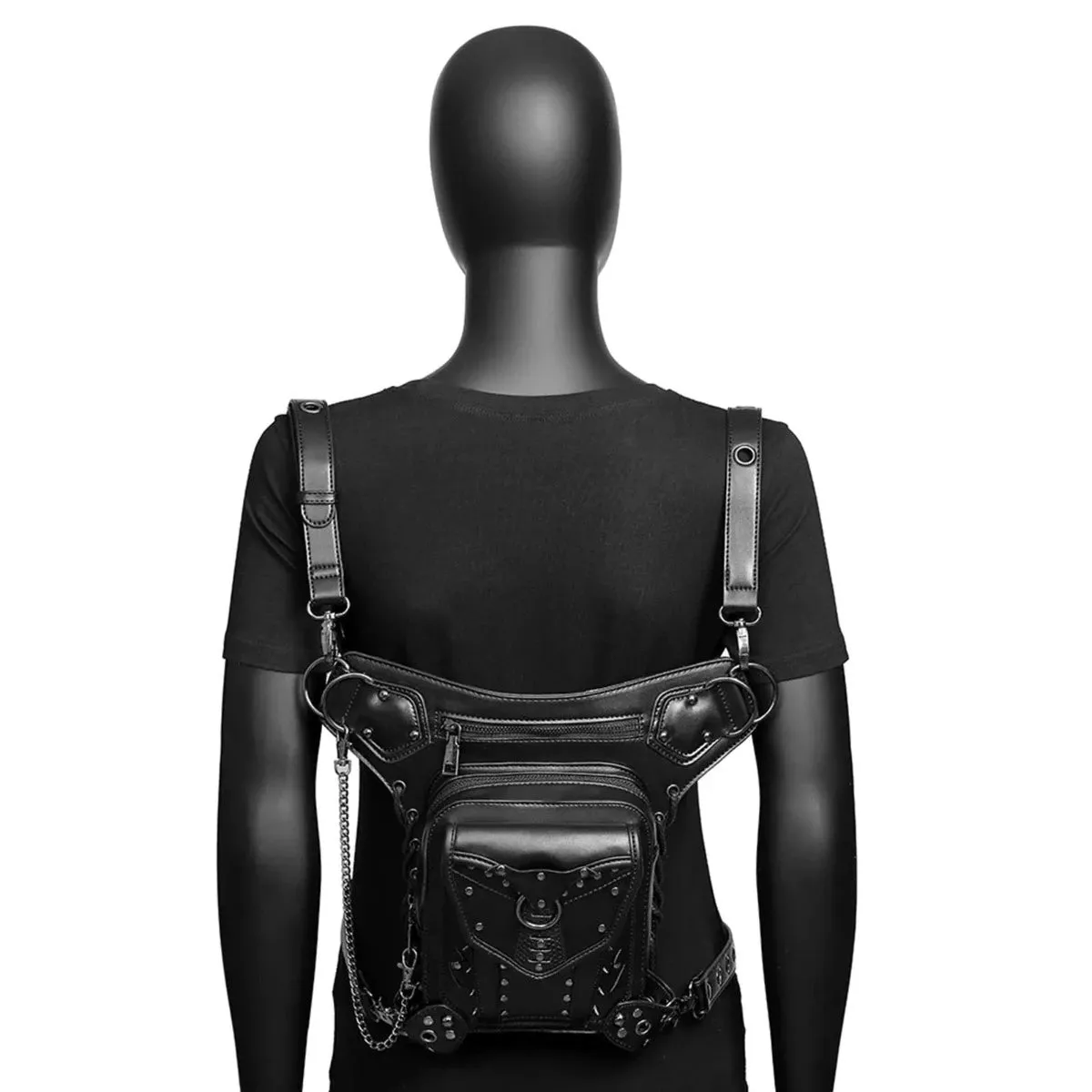 Steampunk Waist/Leg Leather Bag
