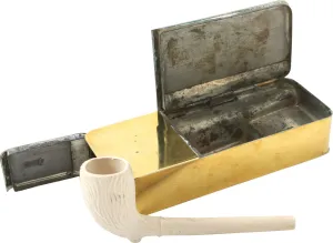 SUPERB ENGLISH PIPE SMOKERS KIT C.1800