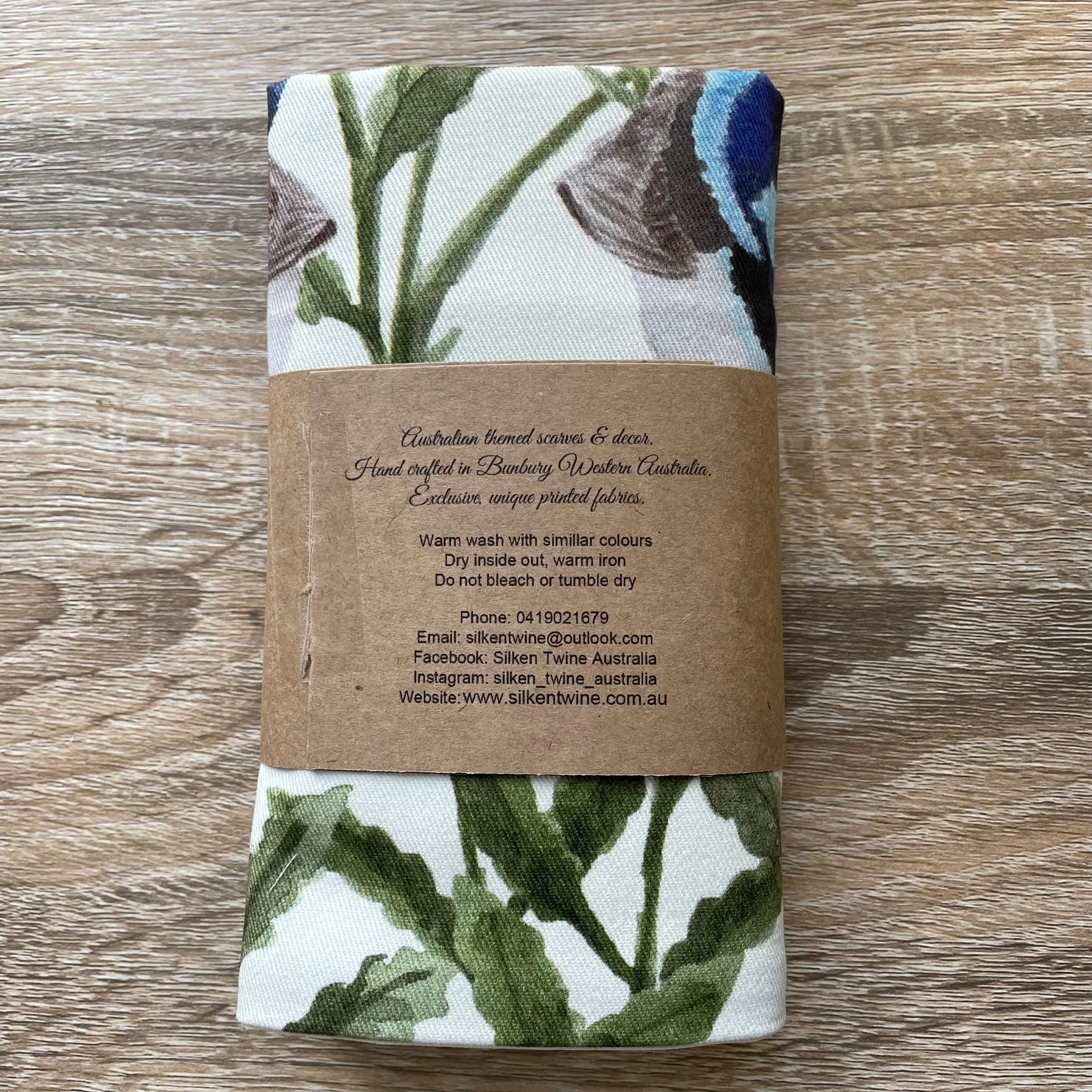 Superb Wren Cushion Cover Cotton Drill