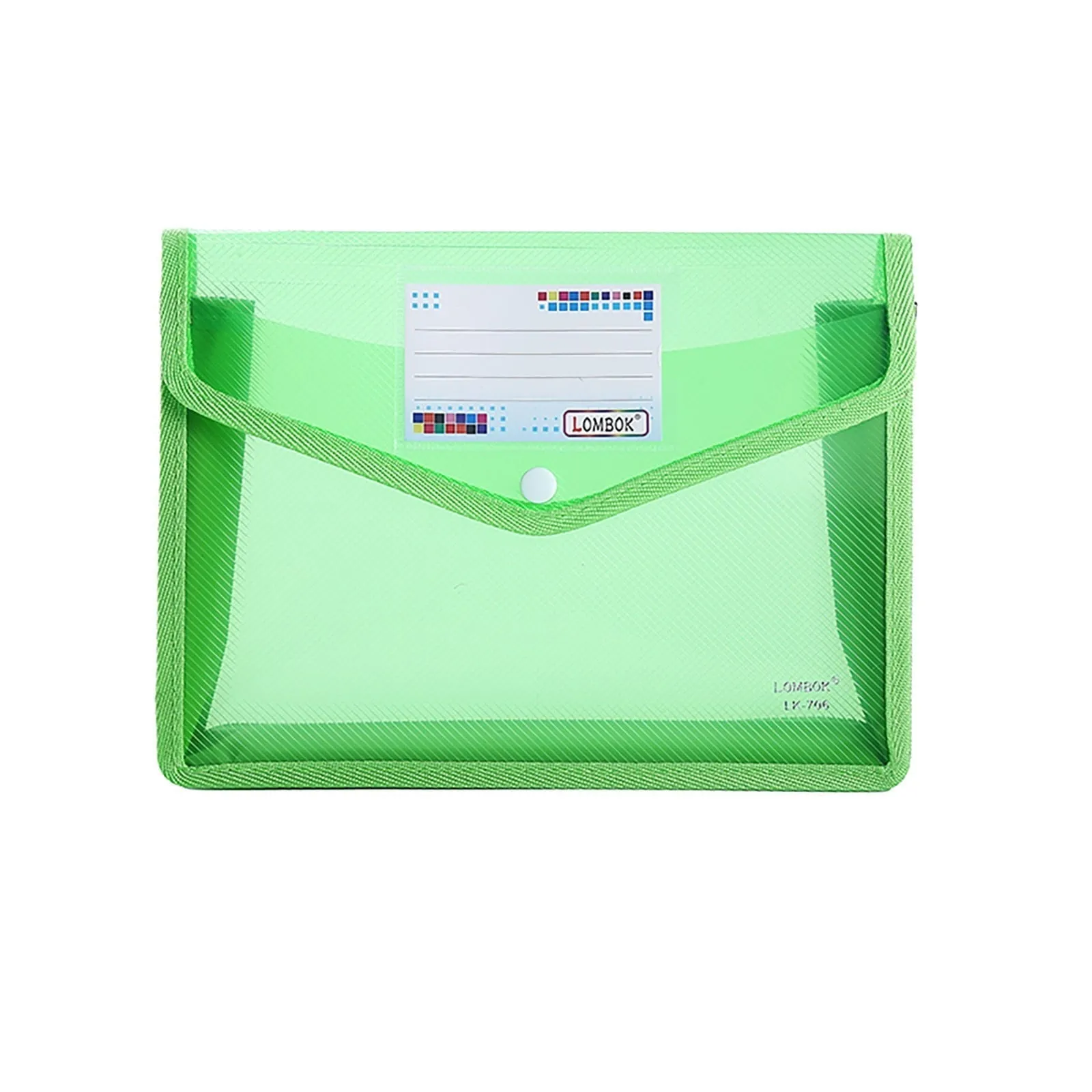 Tantouec Office Supplies, A4 File Document Bag Pouch Bill Folder Holder Organizer Fastener Office Supplies, 1 X Document Book Sky Blue, Clearance Items