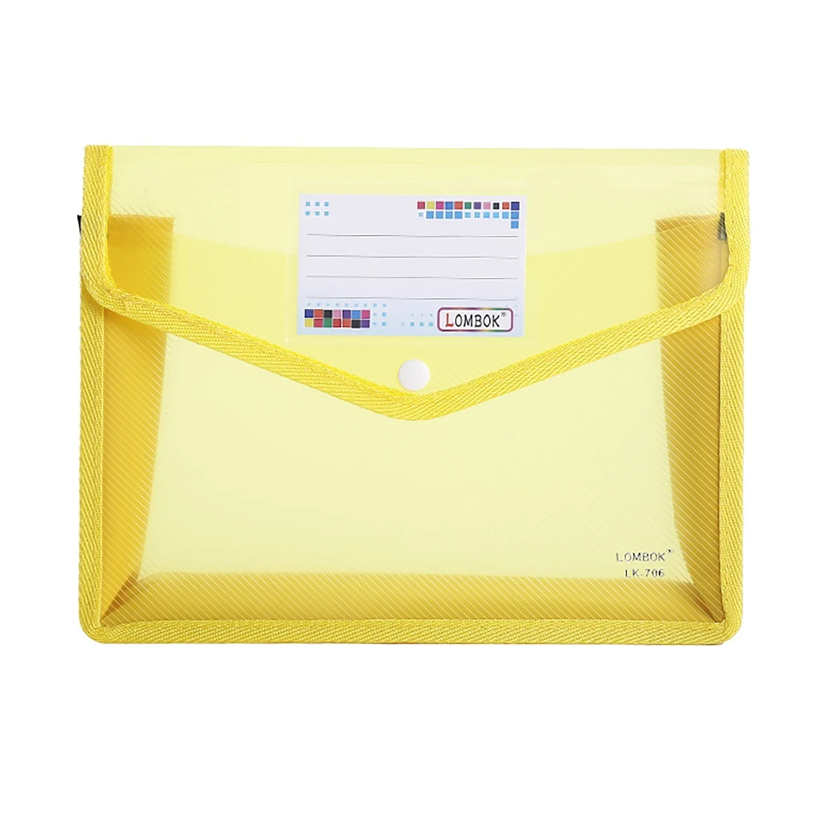 Tantouec Office Supplies, A4 File Document Bag Pouch Bill Folder Holder Organizer Fastener Office Supplies, 1 X Document Book Sky Blue, Clearance Items