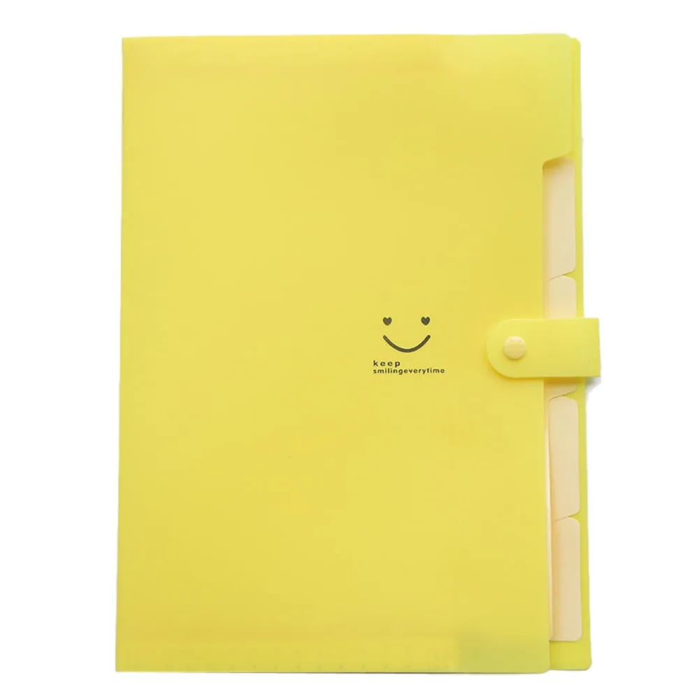 Tantouec Office Supplies, A4 File Document Bag Pouch Bill Folder Holder Organizer Fastener Office Supplies, 1 X Document Book Sky Blue, Clearance Items