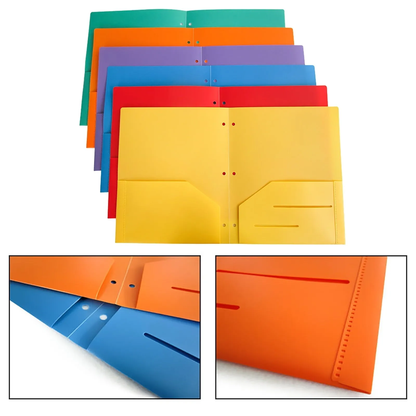 Tantouec Office Supplies, A4 File Document Bag Pouch Bill Folder Holder Organizer Fastener Office Supplies, 1 X Document Book Sky Blue, Clearance Items