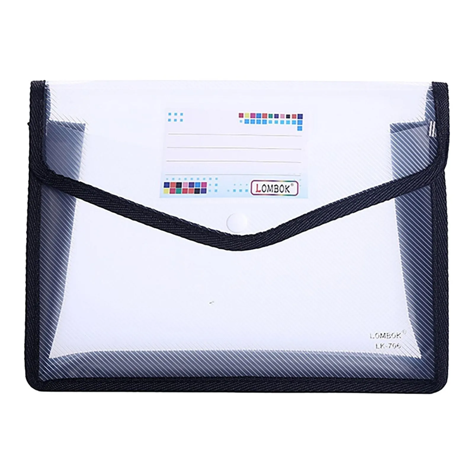 Tantouec Office Supplies, A4 File Document Bag Pouch Bill Folder Holder Organizer Fastener Office Supplies, 1 X Document Book Sky Blue, Clearance Items