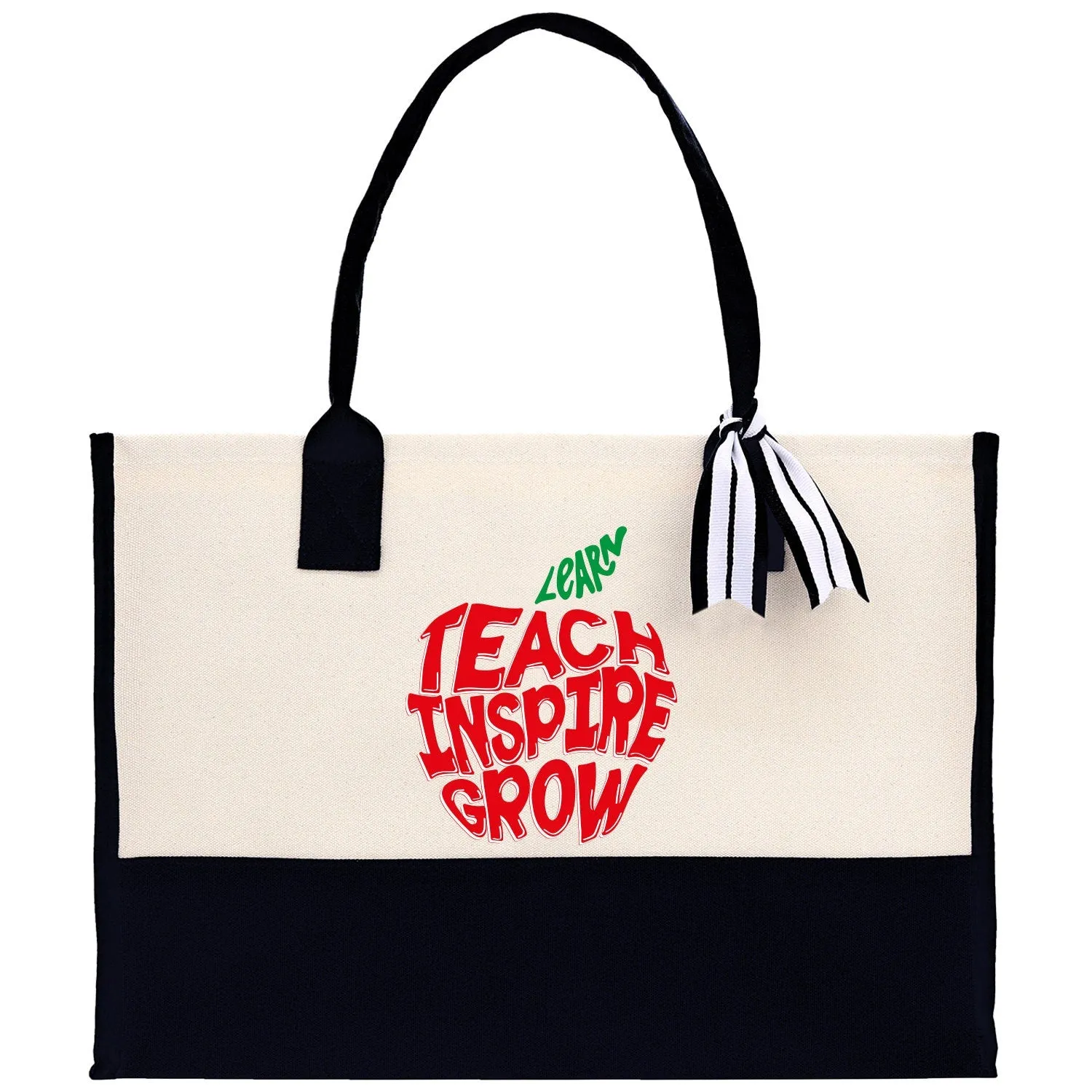 Teacher Floral Tote Bag Teacher Wildflower Graphic Tote Teacher Life Tote Bag Teacher Flower Bag Gift for Teacher Wildflower Book Bag