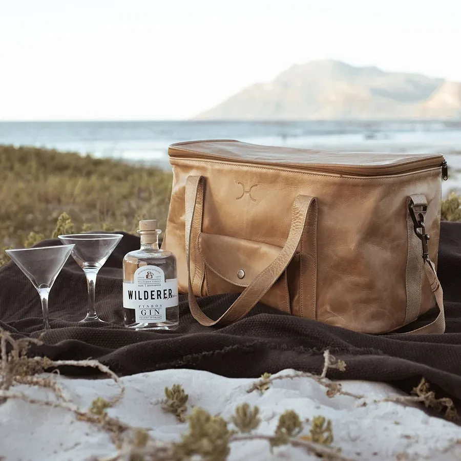 Thandana Leather Caddy Cooler Bag