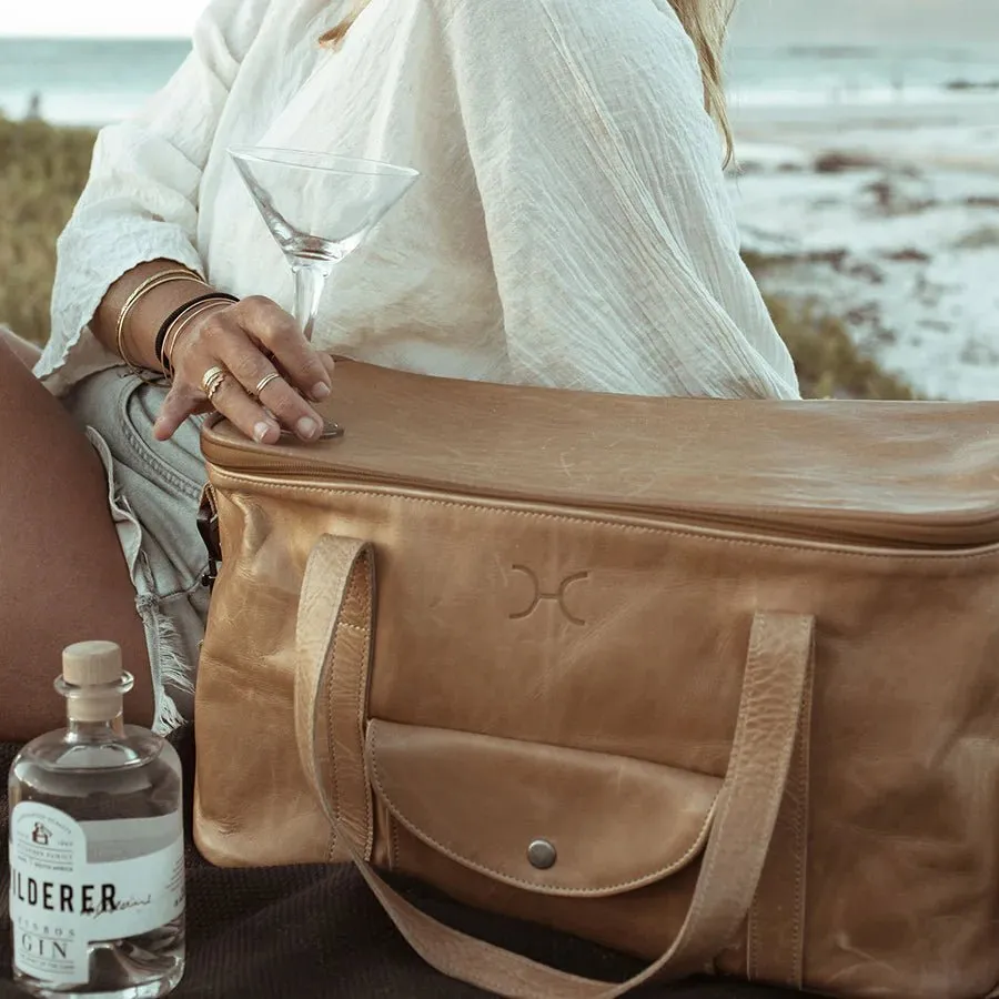 Thandana Leather Caddy Cooler Bag