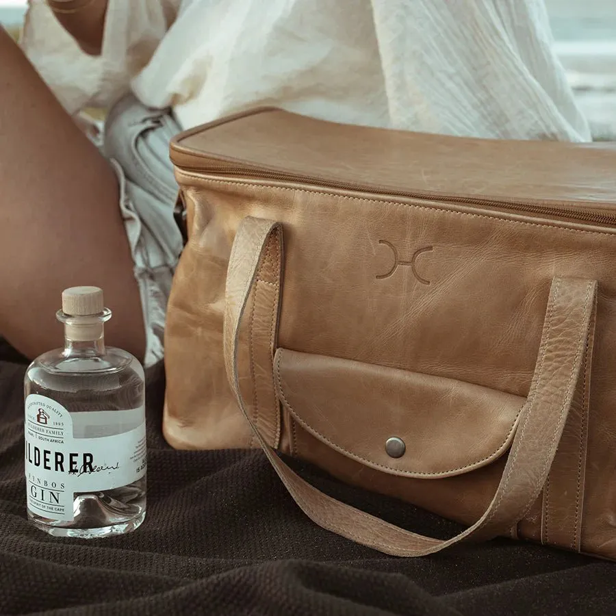 Thandana Leather Caddy Cooler Bag