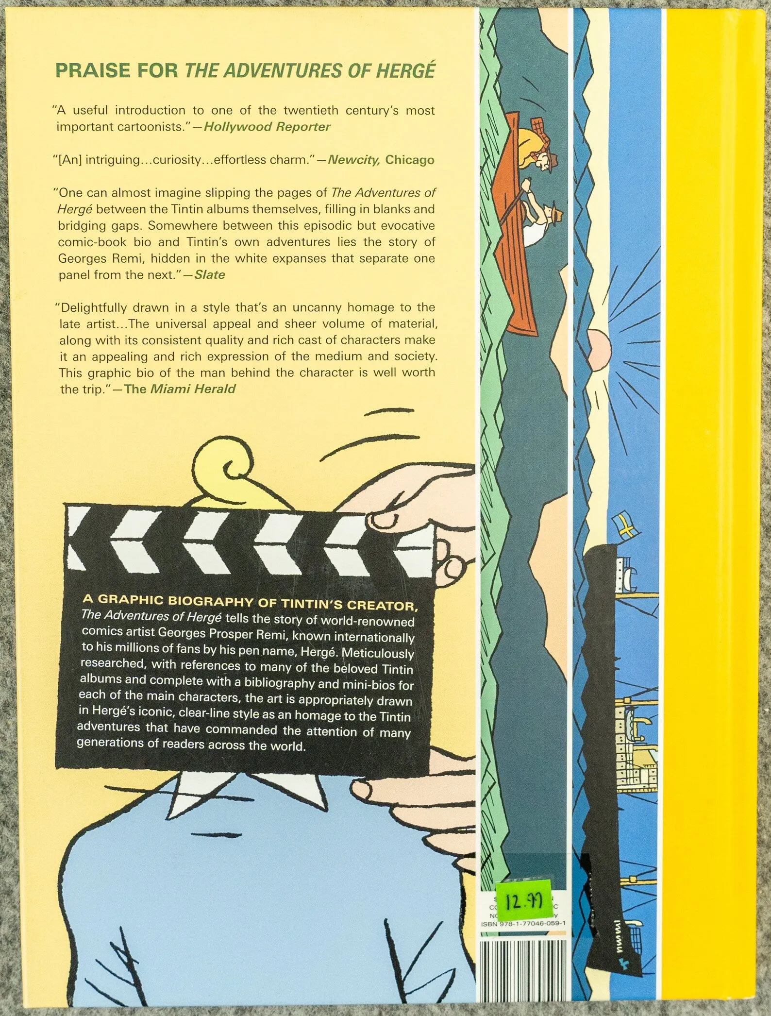 The Adventures of Herge: 2011 1st English Edition HB by Bocquet EO Tintin Book