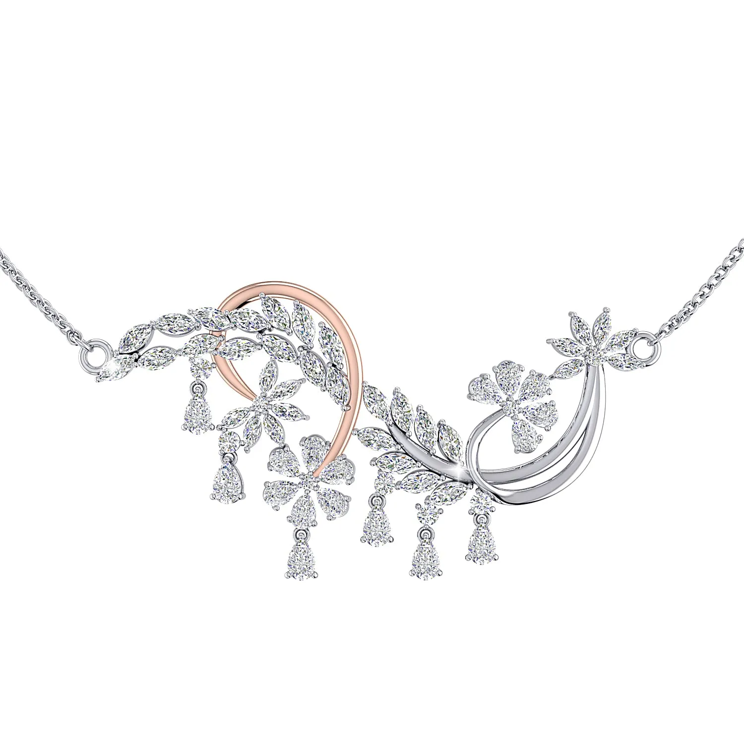 THE SPARKLING FLOWERS NECKLACE