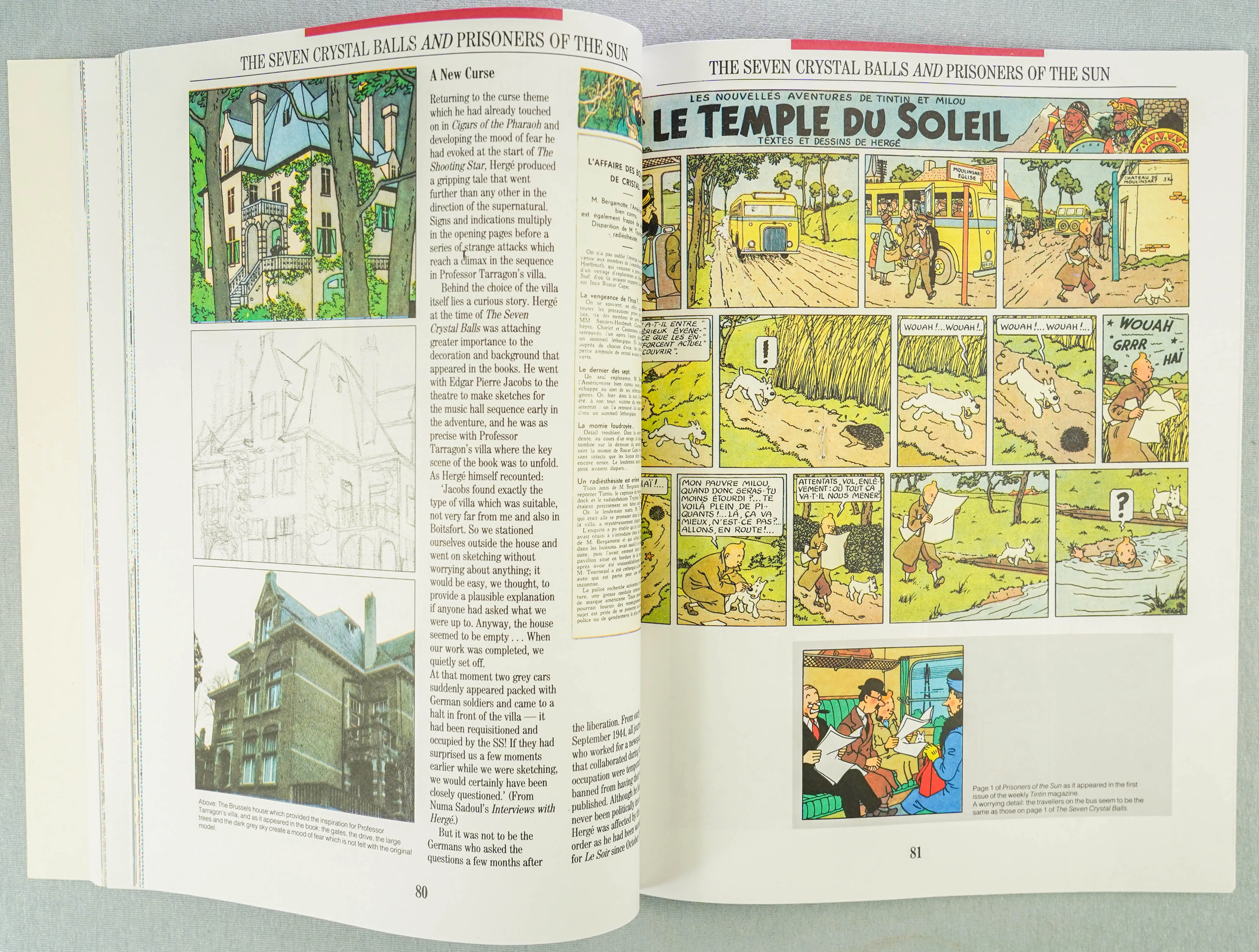 TINTIN & THE WORLD OF HERGE Methuen 1989 1st UK Edition Paperback book EO Benoit
