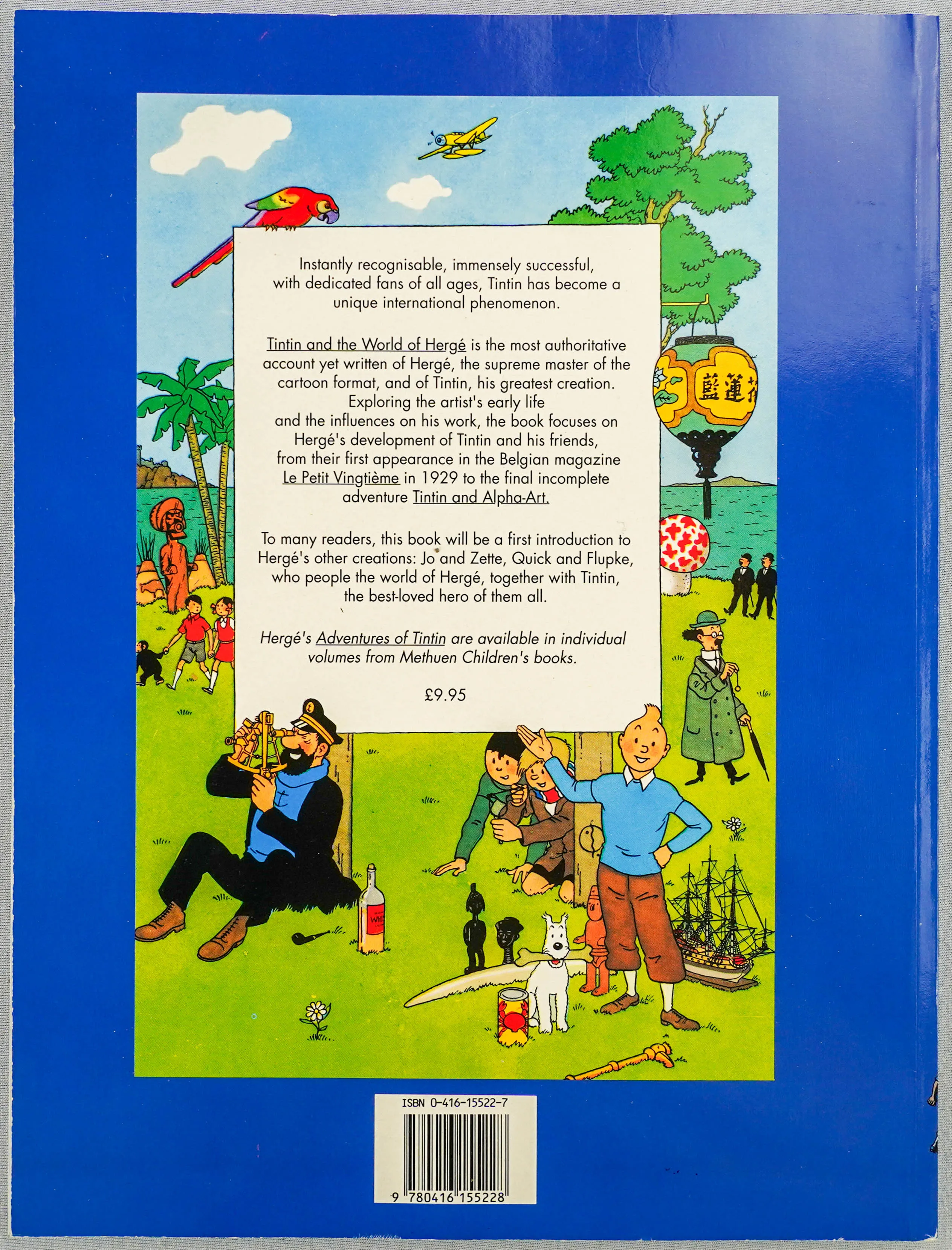 TINTIN & THE WORLD OF HERGE Methuen 1989 1st UK Edition Paperback book EO Benoit