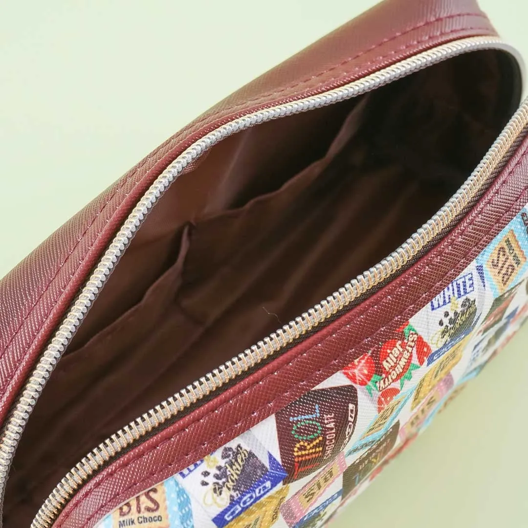 Tirol Chocolate Faux Leather Pencil Case