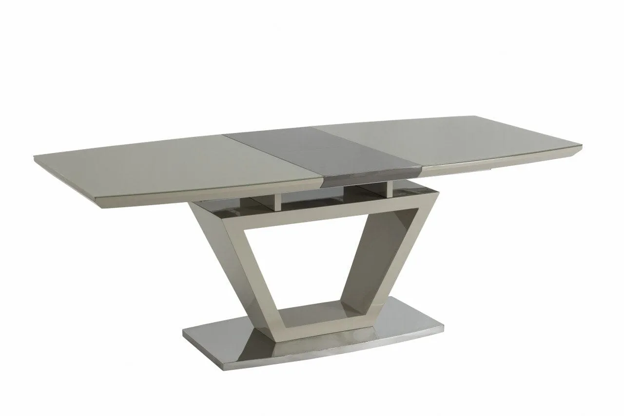 TOLEDO 1.6m ( 0.4m) EXT DINING TABLE LATTE