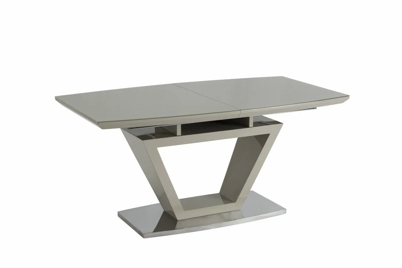 TOLEDO 1.6m ( 0.4m) EXT DINING TABLE LATTE