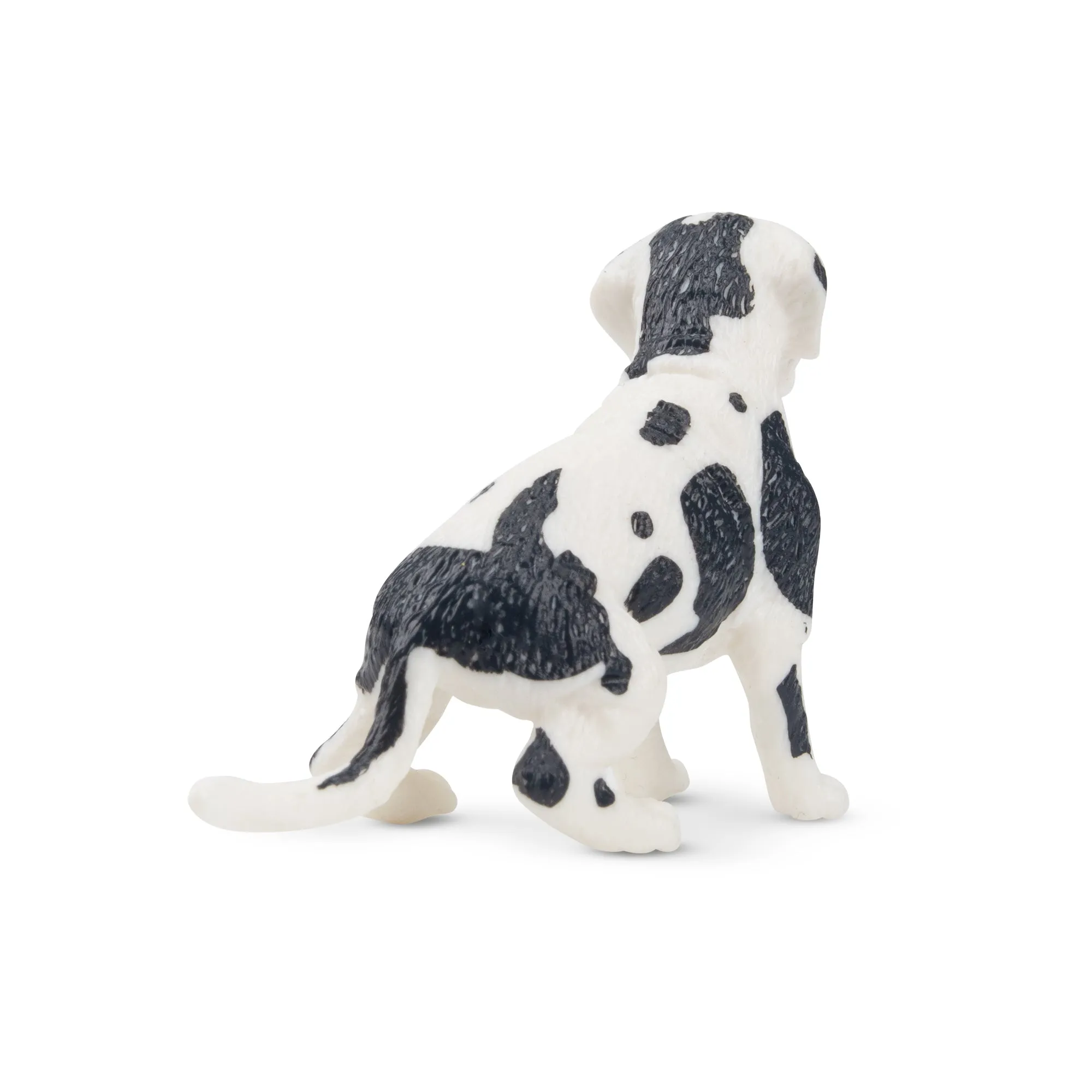 Toymany Mini Black and White Great Dane Puppy Figurine Toy