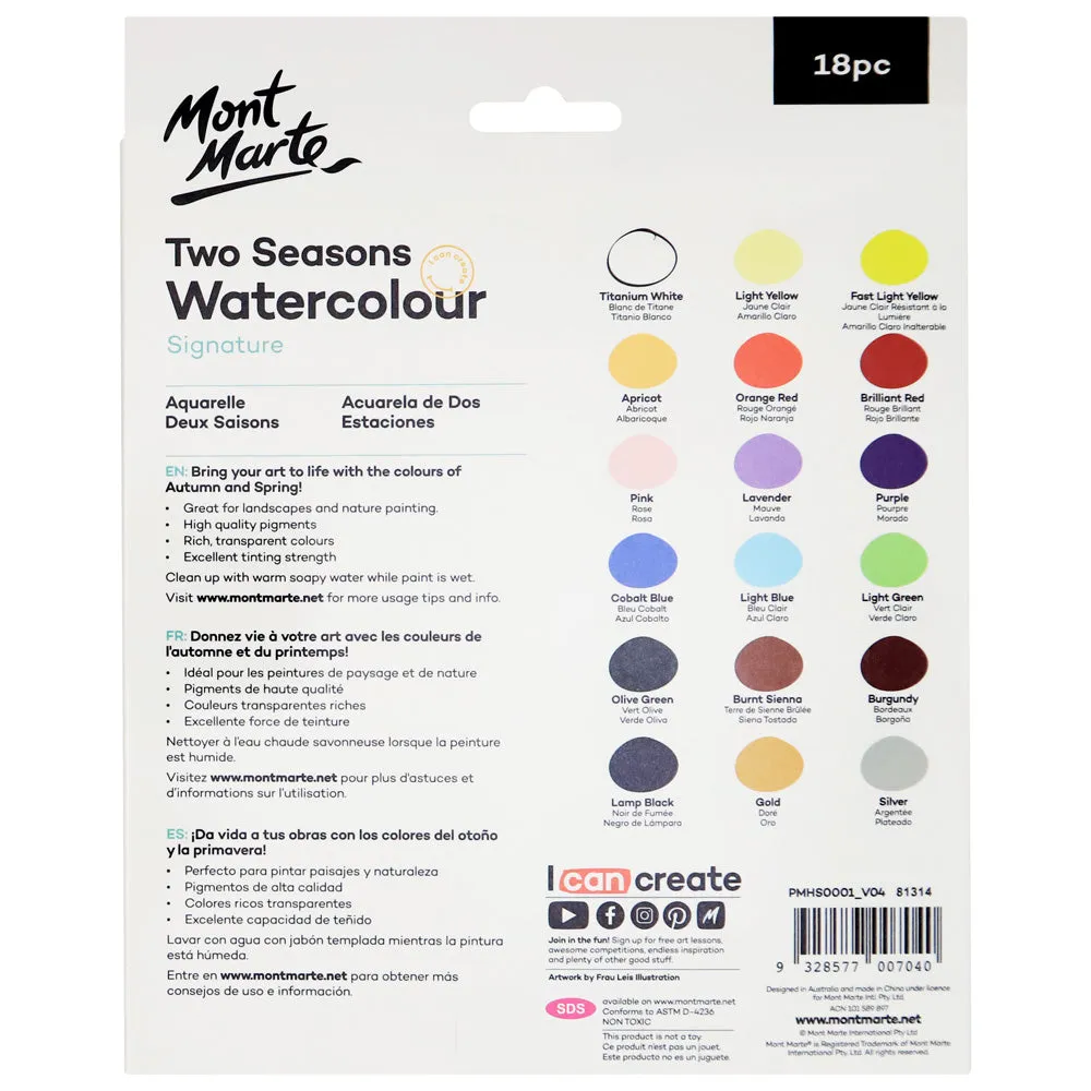Two Seasons Watercolour Signature 18pc x 12ml (0.4 US fl.oz)
