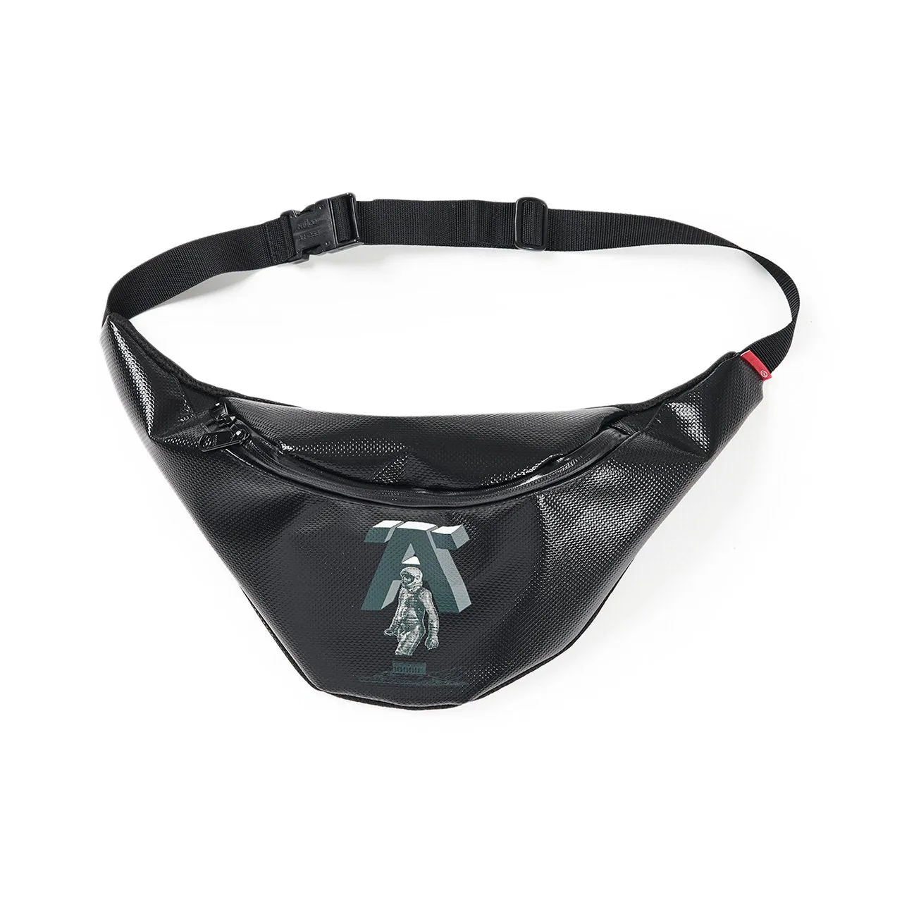 undercover tarpaulin waist bag (black)
