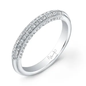 Uneek 3-Sided Ring 14K White Gold UWB021