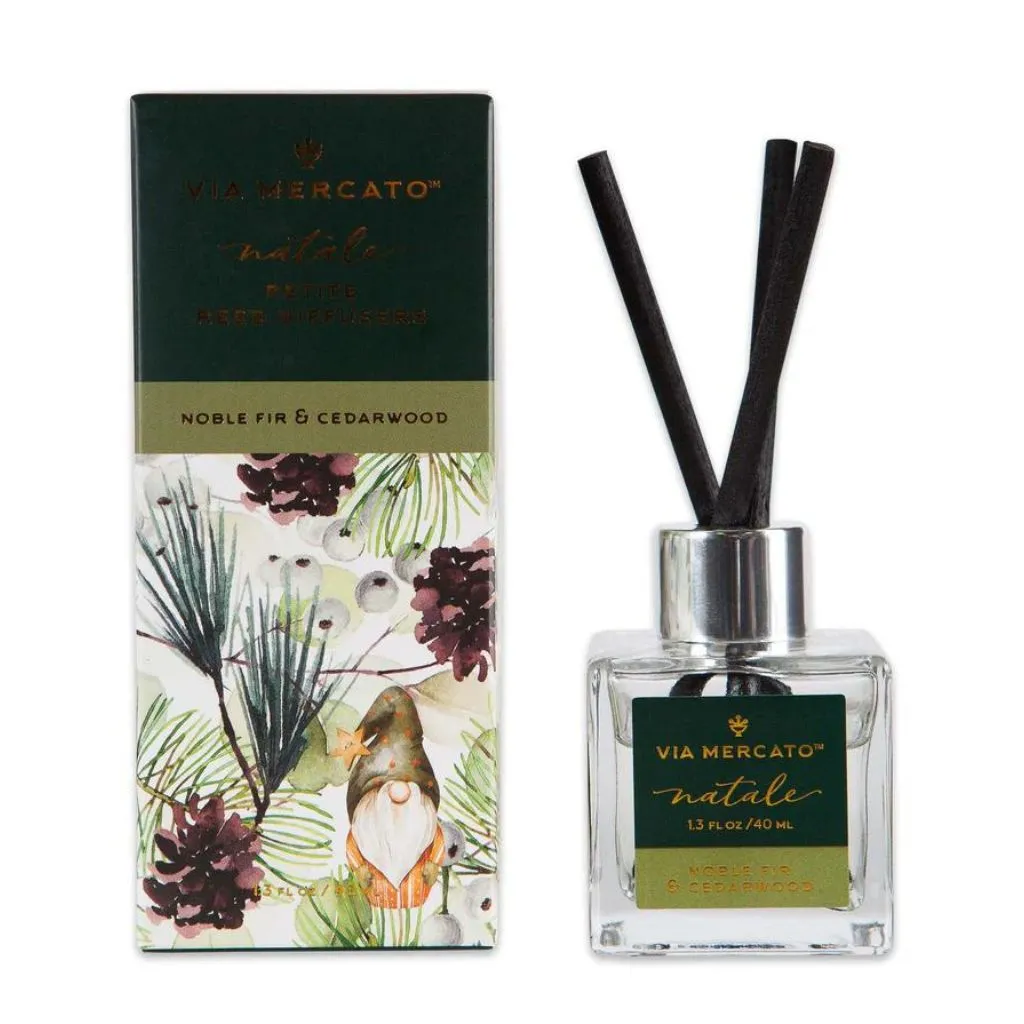 Via Mercato - Natale Reed Diffuser - Noble Fir & Cedarwood