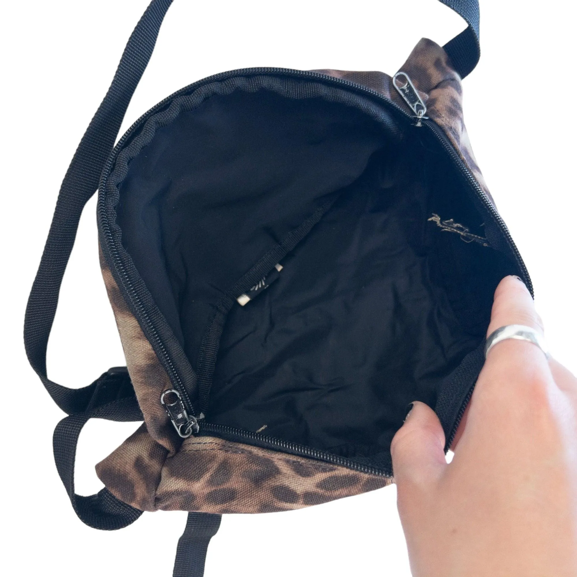 Vintage Raf Simons X Eastpak Leopard Print Waist Bag