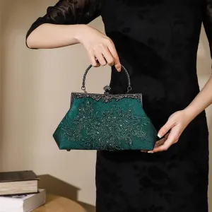 Vintage Sequin Embroidered Clutch