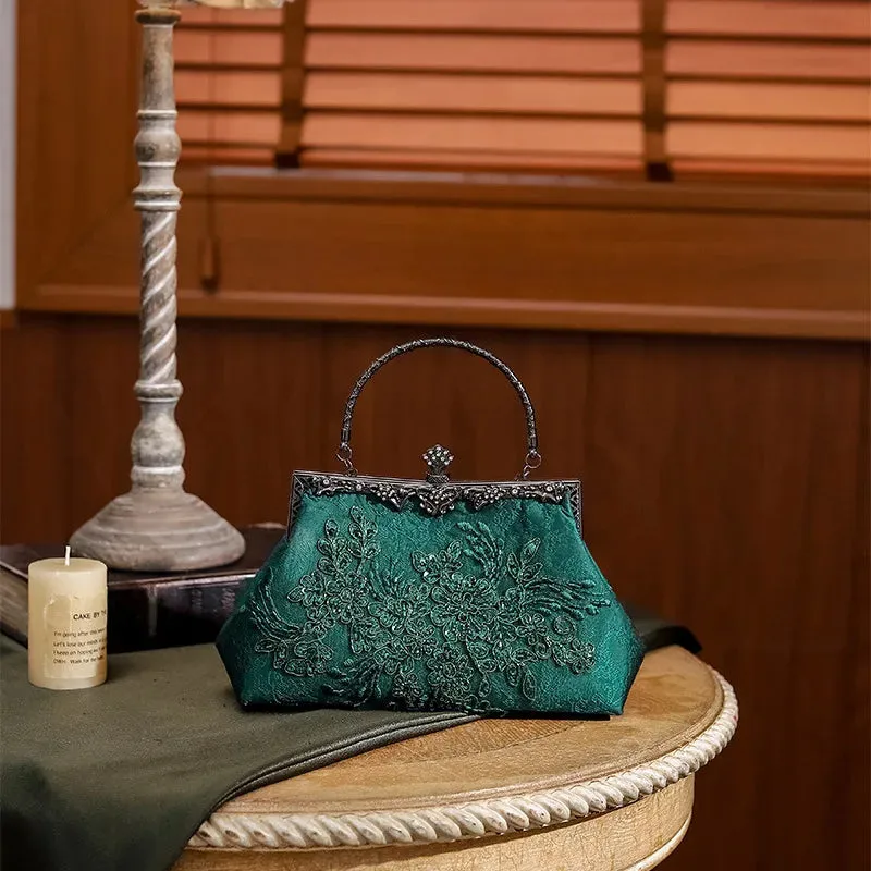 Vintage Sequin Embroidered Clutch