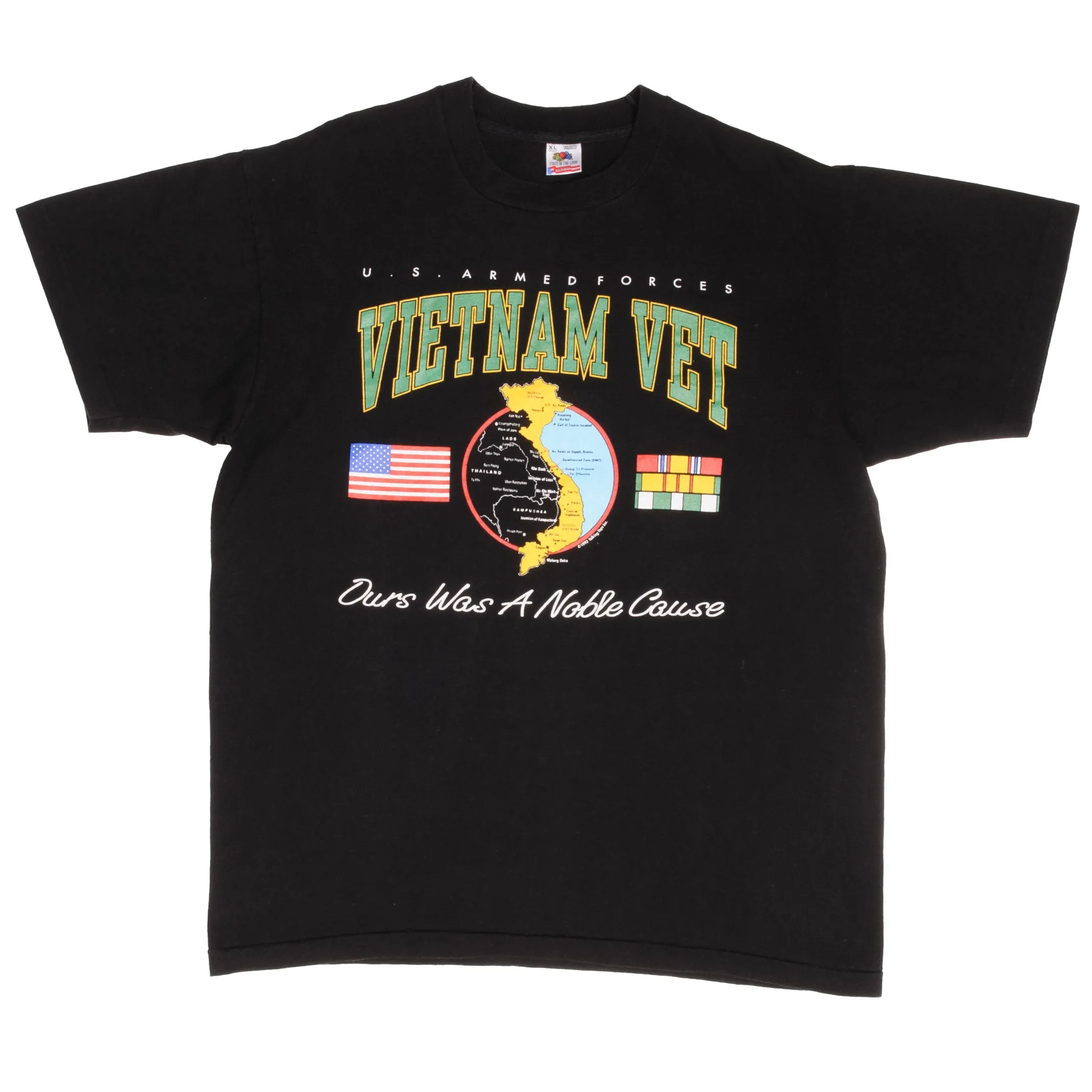 VINTAGE US ARMY VIETNAM VETERAN TEE SHIRT 1992 SIZE XL MADE IN USA