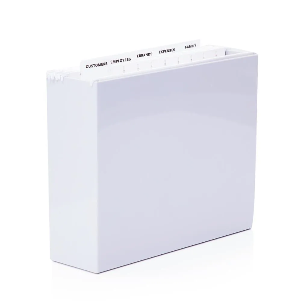 White/Grey Plastic File Folder