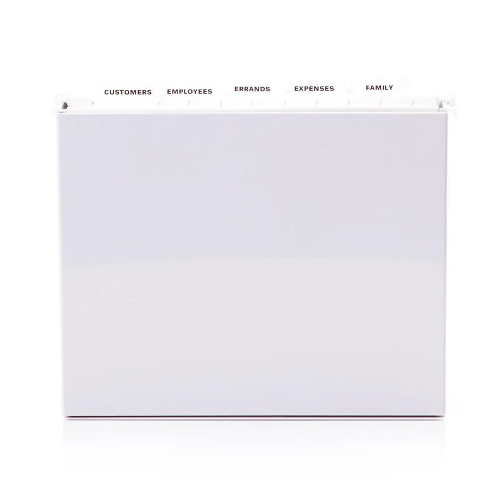 White/Grey Plastic File Folder