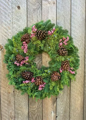Winterberry Elegance Holiday Wreath