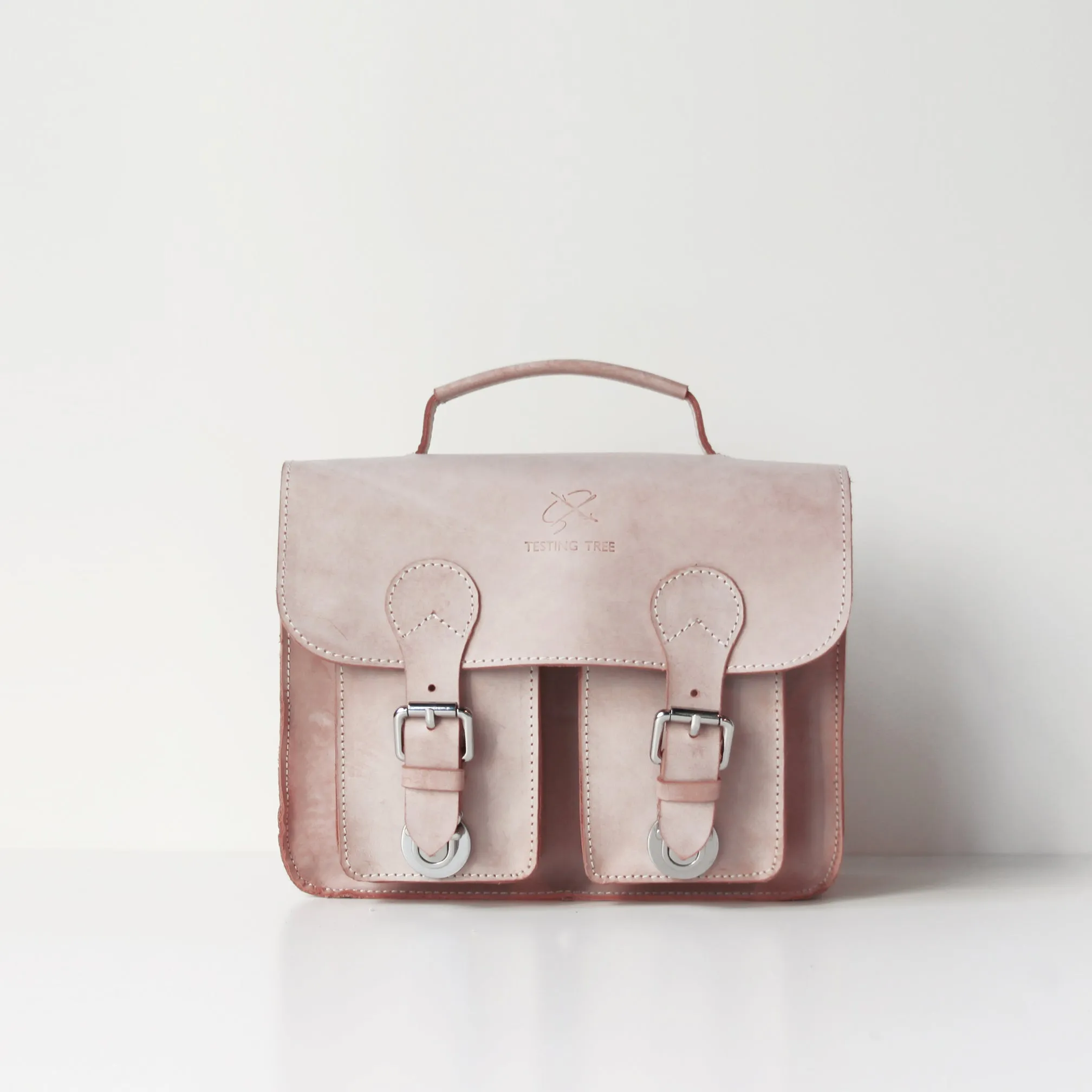 Womens Pink Leather Satchel Bag Leather Crossbody Bag for Women