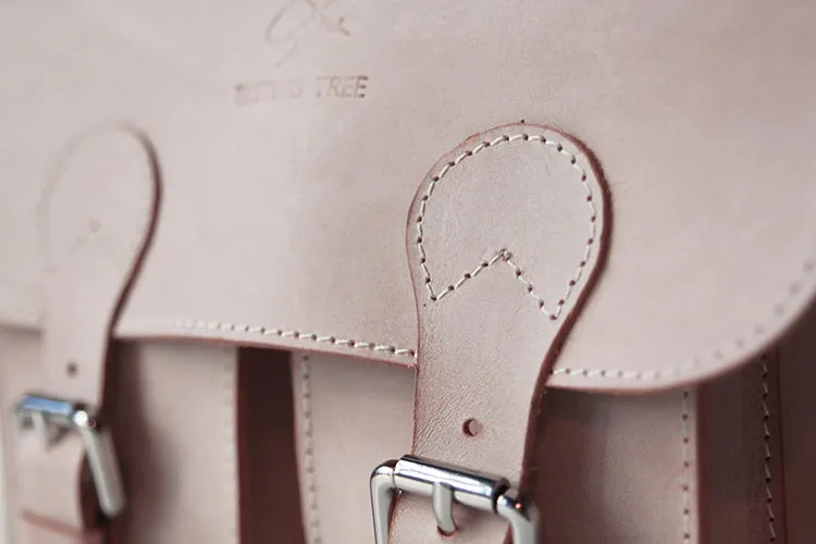 Womens Pink Leather Satchel Bag Leather Crossbody Bag for Women