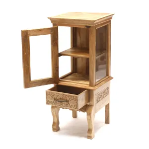 Wooden Carved Leg Cabinet