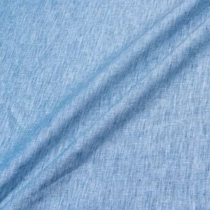 Woven Blue Plain Italian Pure Linen