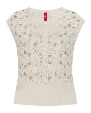 YAYING Hollow Out Sleeveless Knitwear