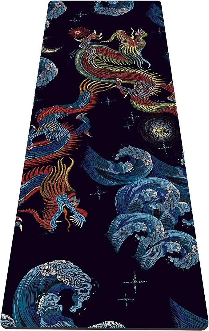 Yoga Mat Eco Friendly TPE Non Slip Fitness Exercise Mat with Carrying Bag,72"X24" Extra Thick 6MM Exercise & Workout Mat for Yoga, Pilates Fitness and Floor Exercises